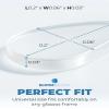 Eyeglass Nose Pads 12 Pairs Clear Silicone Anti-Slip Stick-On Pads for Glasses, Sunglasses Adhesive BLOOM & BLOOM view 3