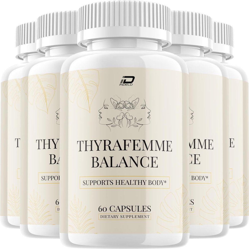 ThyraFemme Balance Capsule - ThyraFemme Balance Supplement Pills Natural Ingredients for Healthy Body (5 Pack 300 Capsules)