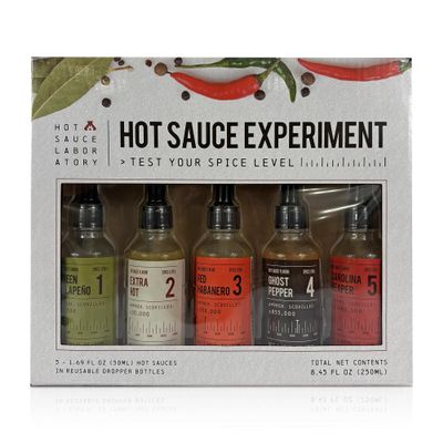 Hot Sauce Variety Pack Can You Stand The Heat 5-Pack Ghost Pepper Hot Sauce, Habanero, and Bold Sauces for Spicy Gift Sets