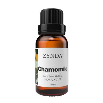 Zynda Chamomile Essential Oil for Skin & Relaxation Organic Chamomile Oil for Face, Hair & Diffuser, Pure & Natural Essential Oils, Gentle Aromatherapy Oils for Calm Mood & Peaceful Ambiance - 10ML
