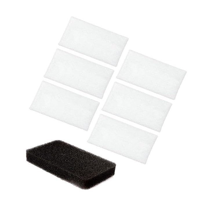 Replacement Filters for Luna and Luna II, 6-pk Disposable Ultra Fine Filters, 1-pk Reusable Foam Filter