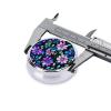 Purple Camellia3 Compartment Pillbox, A Portable Medicine Box That Holds Vitamins, Medications, Fish Oil and Supplements. view 4
