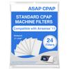 24 Count of ASAP CPAP Standard Replacement Disposable Filters Compatible with ResMed AirSense 11 Series Device Durable, Easy Installation, Hygienic Airflow, One-Year Supply (24 Filters) view 1