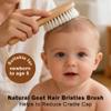 BlueForest Era Baby Hair Brush Set for Newborns, Wooden Baby Brush & Comb - Toddler Cradle Cap Brush, Ultra Soft Goat Hair Bristles, Baby Grooming Kit for Baby Showers & Registries Gift Set view 3