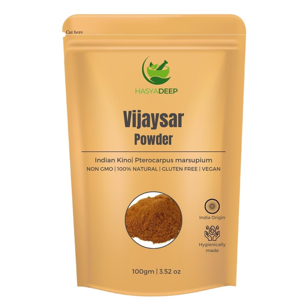 Hasyadeep Vijaysar Powder | Pterocarpus Marsupium | Traditional Ayurvedic Herb (200gm/7.05oz)