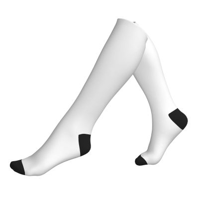 Natural white color Compression Socks 15-20mmHg Graduated Compression, Ideal for Nurses, Doctors, Office Workers, and Athletes
