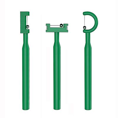 3pcs Kids Tongue Tip Lateralization Elevation Tools Tongue Tip Exercise Set Oral Muscle Training Tool Autism Speech Therapy Tools (Small Green)