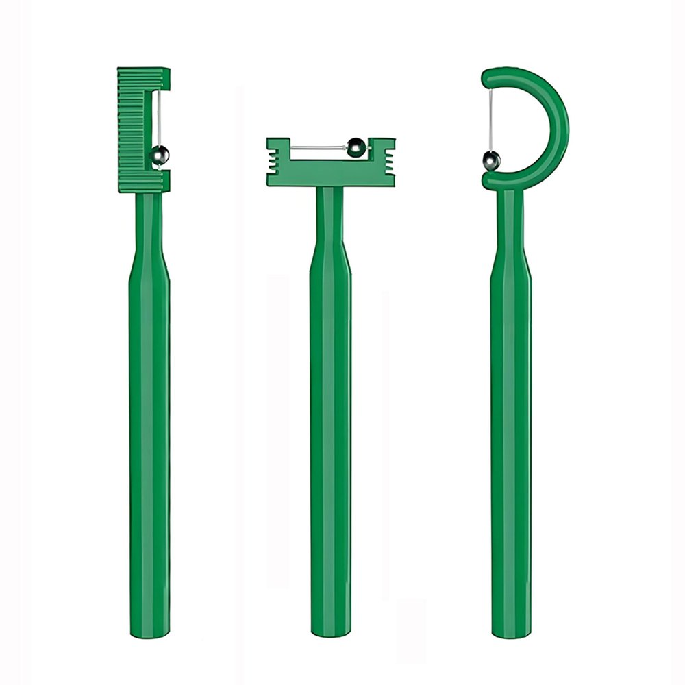 3pcs Kids Tongue Tip Lateralization Elevation Tools Tongue Tip Exercise Set Oral Muscle Training Tool Autism Speech Therapy Tools (Small Green)
