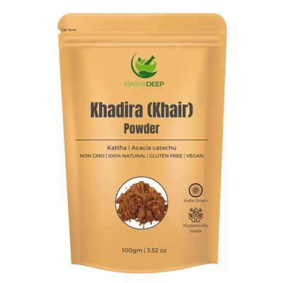 Hasyadeep Khadira | Khair | Acacia Catechu | Traditional Ayurvedic Herb (450gm/15.87oz)