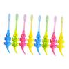 CONGARTENO 8Pcs Toothbrush Soft Bristles Cartoon Animal Design Training Oral Care Safe PP Material for Comfortable Deep Cleaning Random Color view 1
