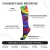 Colorful Lion Compression Socks 15-20mmHg Graduated Compression, Ideal for Nurses, Doctors, Office Workers, and Athletes view 4