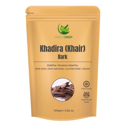 Hasyadeep Khadira Bark |Khair| Acacia catechu | Traditional Ayurvedic Herb (450gm/15.87oz)