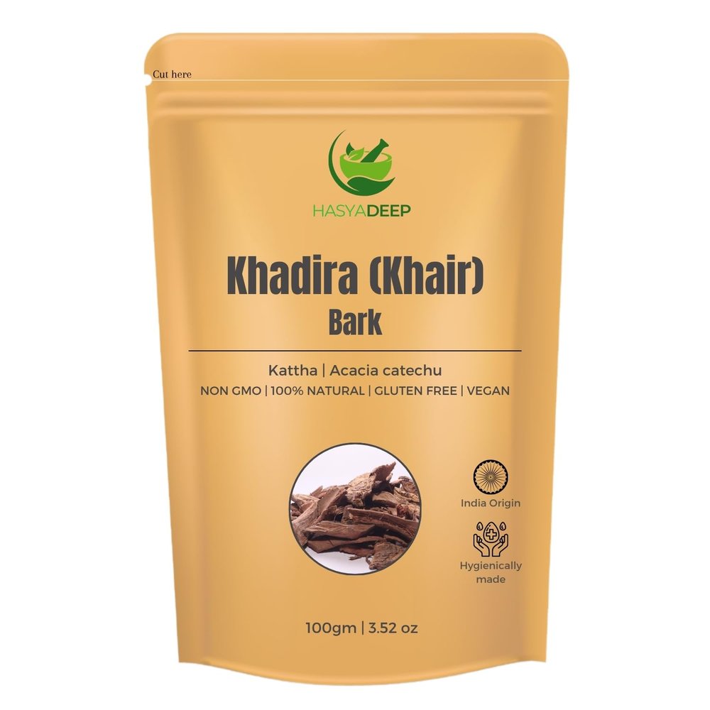 Hasyadeep Khadira Bark |Khair| Acacia catechu | Traditional Ayurvedic Herb (450gm/15.87oz)