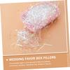 BCOATH Iridescent Pet Shredded Paper Basket with Decorative Wrapping Shred for Wedding Birthday Anniversary Valentines Day DIY Packaging and Party Supplies view 2