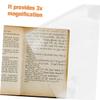 CONGARTENO Large Flat Magnifying Sheet Magnifier Card for Reading Pages Easy-Clean Portable Lens for Seniors Elderly Readers and Book Lovers Magnifying Card view 3