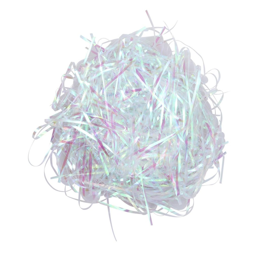 CONGARTENO Iridescent Pet Shredded Paper Filler Lightweight Box Stuffing for Packaging Decorative Basket Filler for DIY Crafts Wedding Birthday and Holiday Celebration