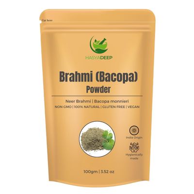 Hasyadeep Brahmi Herb Powder | Bacopa monnieri | Traditional Ayurvedic Herb (50gm/1.76oz)