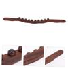 CONGARTENO Bead Intensive Carbonized Beech Wood Massage Stick for Body Scraping and Muscle Relief Smooth Surface Wood Rod for Safe Comfortable Body Massager view 2