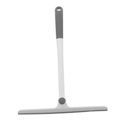 Beatifufu Professional Rotating Bathroom Window Squeegee with TPR Scraper Head for Car and Home Glass Cleaning Space-Saving Grey White Water Wiper for Mirrors Shower Doors and Balconies