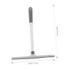 Beatifufu Professional Rotating Bathroom Window Squeegee with TPR Scraper Head for Car and Home Glass Cleaning Space-Saving Grey White Water Wiper for Mirrors Shower Doors and Balconies view 2