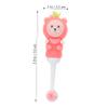 COLLBATH 2pcs Soft Bristle Toothbrushes for Ages Cute Rosy Animal Design Gentle Round Head Manual Tooth Brush for Comfortable Non-Break Handle view 2