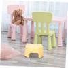 CONGARTENO Thickened Non-Slip Cartoon Plastic Shower Stool Multipurpose Small Footstool for Adults Toilet Stepping Stool for Bathroom Yellow Step Chair for Home and Kindergarten view 3