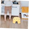 CONGARTENO Thickened Non-Slip Cartoon Plastic Shower Stool Multipurpose Small Footstool for Adults Toilet Stepping Stool for Bathroom Yellow Step Chair for Home and Kindergarten view 4