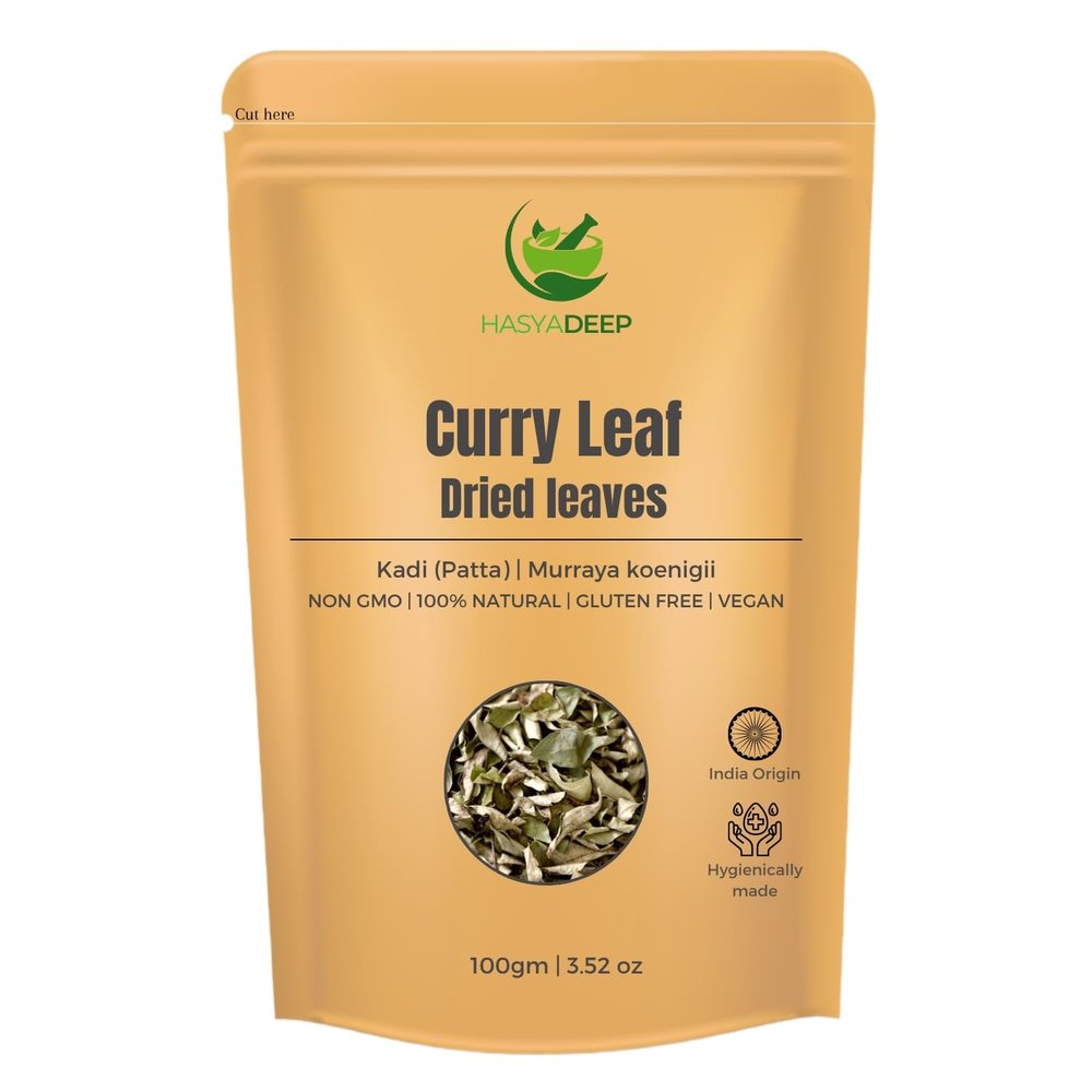 Hasyadeep Curry Leaves | Murraya koenigii | Traditional Ayurvedic Herb (100gm/3.52oz)