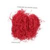 COLLBATH Red Crinkle Cut Raffia Paper Shred Filler Lightweight Packing Filler for Boxes Basket Stuffing Decoration for Birthdays Weddings Valentine's Day and Festivals view 2