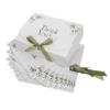 CHILDWEET 10PCS Mini Thank You Paper Boxes with Ribbon Flip-top Closure Sturdy Decorative Packaging for Shower Wedding Birthday Party Business Celebrations Portable Containers view 1