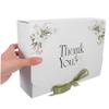 CHILDWEET 10PCS Mini Thank You Paper Boxes with Ribbon Flip-top Closure Sturdy Decorative Packaging for Shower Wedding Birthday Party Business Celebrations Portable Containers view 4