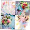 Beatifufu Iridescent Cellophane Wrap Gradient Floral Wrapping Film for Packaging Moisture Resistant Decorative DIY Craft Paper view 3