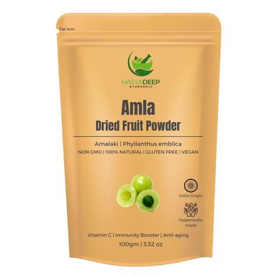 Hasyadeep Amla Powder| Phyllanthus emblica | Emblica officinalis | Traditional Ayurvedic Herb (100gm/3.52oz)
