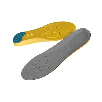 HAKIDZEL Heightening Shoe Pads Breathable Shock-Absorbing Insoles with Sweat Absorption for Men and Women Athletic Shoes Non-Slip Cushions for Running and Sports Gray