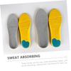 HAKIDZEL Heightening Shoe Pads Breathable Shock-Absorbing Insoles with Sweat Absorption for Men and Women Athletic Shoes Non-Slip Cushions for Running and Sports Gray view 2