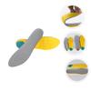 HAKIDZEL Heightening Shoe Pads Breathable Shock-Absorbing Insoles with Sweat Absorption for Men and Women Athletic Shoes Non-Slip Cushions for Running and Sports Gray view 3