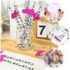 HAKIDZEL 30pcs Cartoon Paper Drinking Straws with Pink Cowgirl Hat Decorations Smooth Party Straws for Juice Drinks Cake Toppers Festive Cocktail Supplies view 2