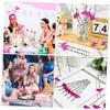 HAKIDZEL 30pcs Cartoon Paper Drinking Straws with Pink Cowgirl Hat Decorations Smooth Party Straws for Juice Drinks Cake Toppers Festive Cocktail Supplies view 4