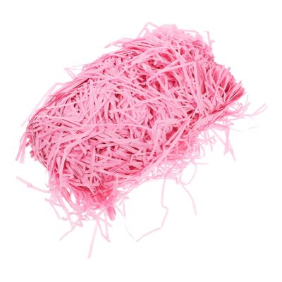 CIMAXIC Pink Crinkle Cut Raffia Paper Shred Filler Reusable Basket Stuffing for Present Wrapping Craft Projects and Protective Packaging