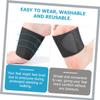 Mikinona Supple Elastic Foot Arch Pads for Flat Feet Heel Support for Men and Women and Comfortable Fit Black view 2