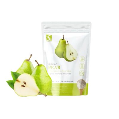 (Pack of 12) Pure Pear Fruit Powder | Natural Sweetener & Flavor Booster Pouch | High Fiber & Vitamin C Source 100g