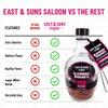 East & Suns Saloon BlackBerry Margarita Cocktail Mixer Infusion Bottle with Strainer Premium Drink Mixers for Cocktails view 3