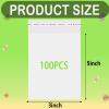 100PCS 3x5Inch Thick Self Sealing Cellophane Bags,Resealable Cellophane Bag,Cookie Bags for Cookies Candy Party Favors view 2