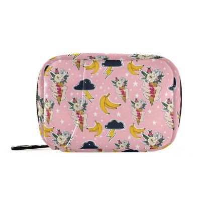 Flower Banana Funny Weekly Medicine Pill Organizer Travel Pill Case Box Holder Container Small for Vitamin Supplement