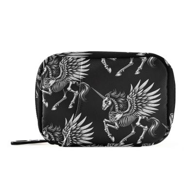 Skeleton of Unicorns Weekly Medicine Pill Organizer Travel Pill Case Box Holder Container Small for Vitamin Supplement