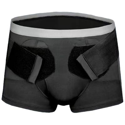ZHAOBEIK Hernia Underwear for Men, Hernia Belts for Single or Double Inguinal, with 2 Removable Compression Pads, Pain Relief(X-Large)