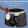 ZHAOBEIK Hernia Underwear for Men, Hernia Belts for Single or Double Inguinal, with 2 Removable Compression Pads, Pain Relief(X-Large) view 4