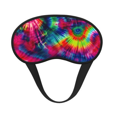 Color Tie Dye Print Blackout Sleep Mask for Women Men Comfy Adjustable Buckle for Night Sleep,Travel