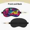 Color Tie Dye Print Blackout Sleep Mask for Women Men Comfy Adjustable Buckle for Night Sleep,Travel view 2
