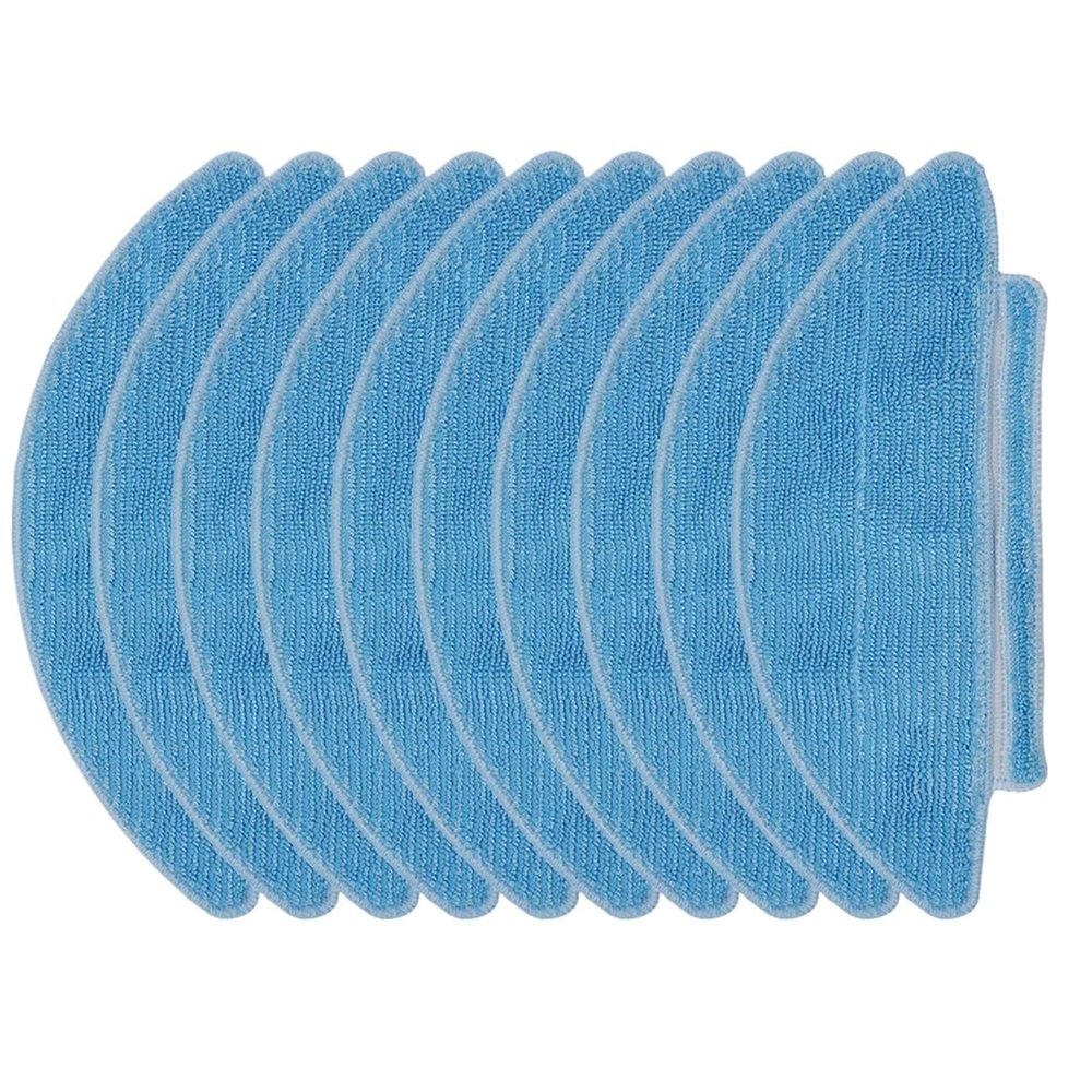 Washable Cleaning Cloth Microfiber, Compatible For Lubluelu, SL68, Robot Vacuum Accessories Replacement Part Mop Pad(10pcs)